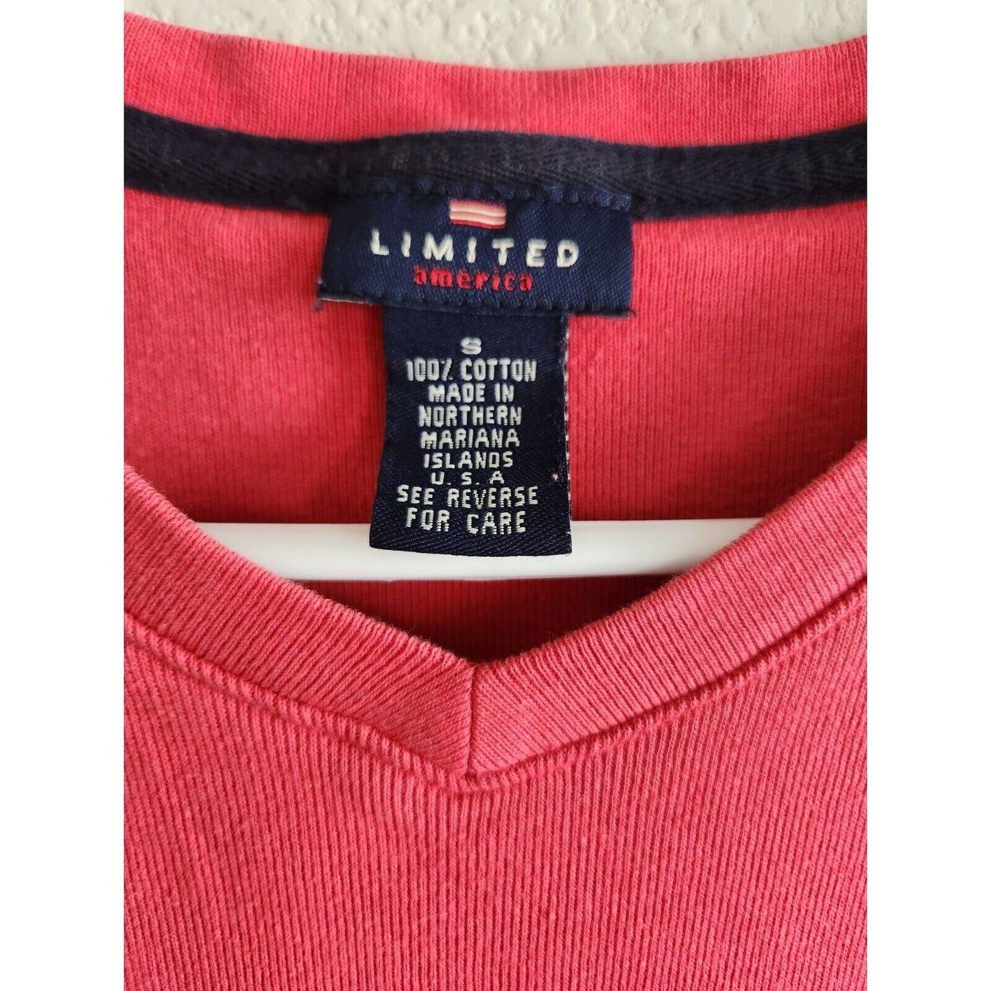 Vintage Y2K 2000s The Limited Womens Sz S Short Sleeve Shirt Dress Red Pink