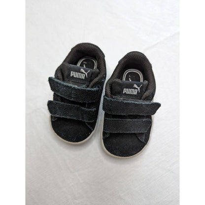 Puma Suede Black Toddler Tennis Shoes Size 4C