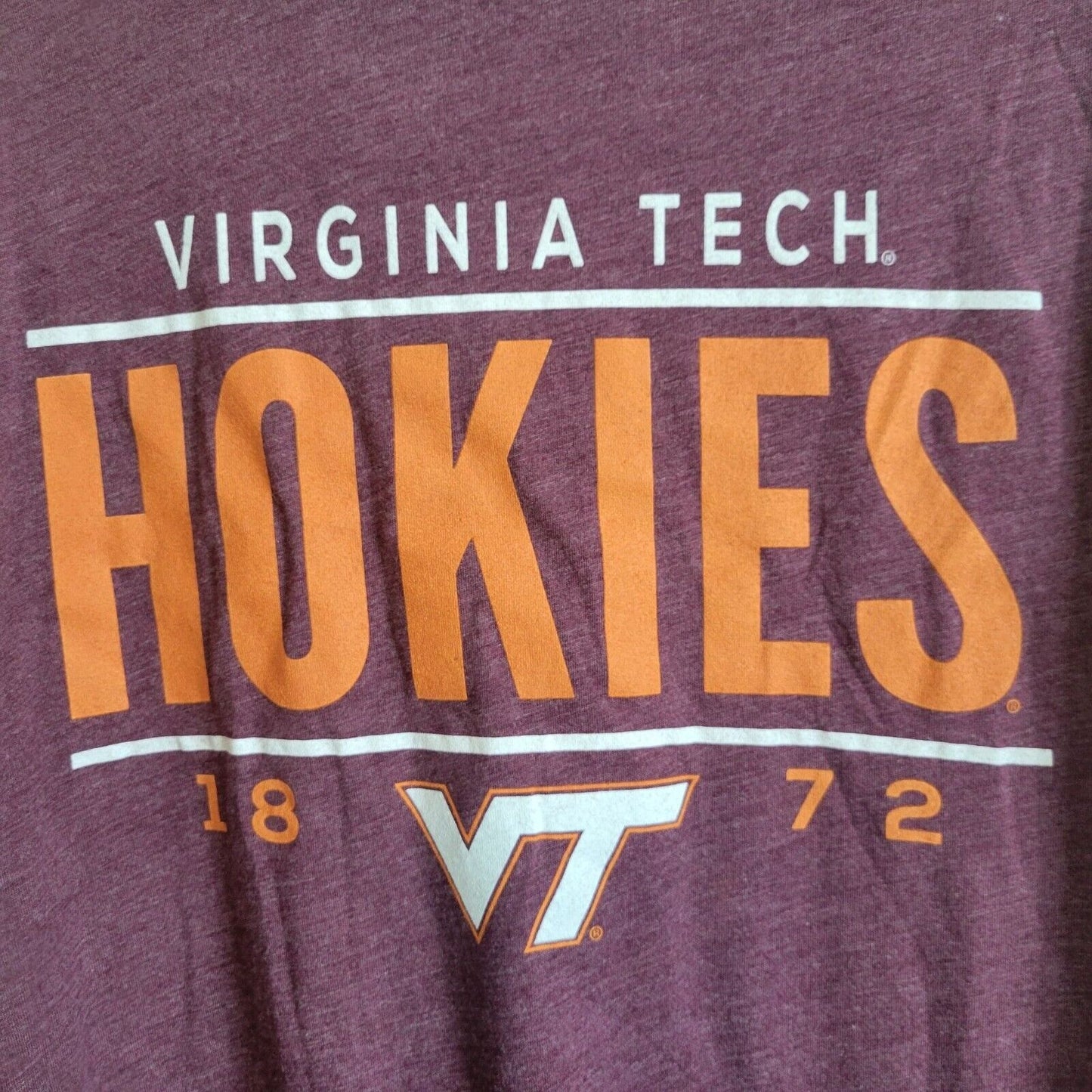 Virginia Tech Hokies Mens Sz 2XL short Sleeve T Shirt by Canvas NEW