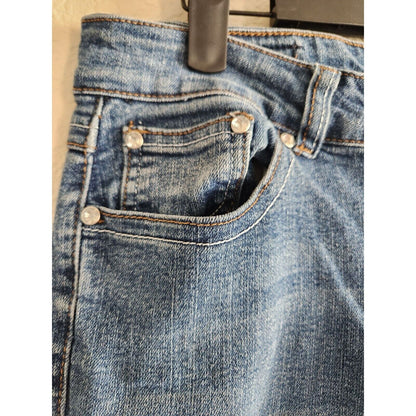 Gogo Jeans Juniors Sz 9 Medium Wash Skinny Jeans Flap Pocket