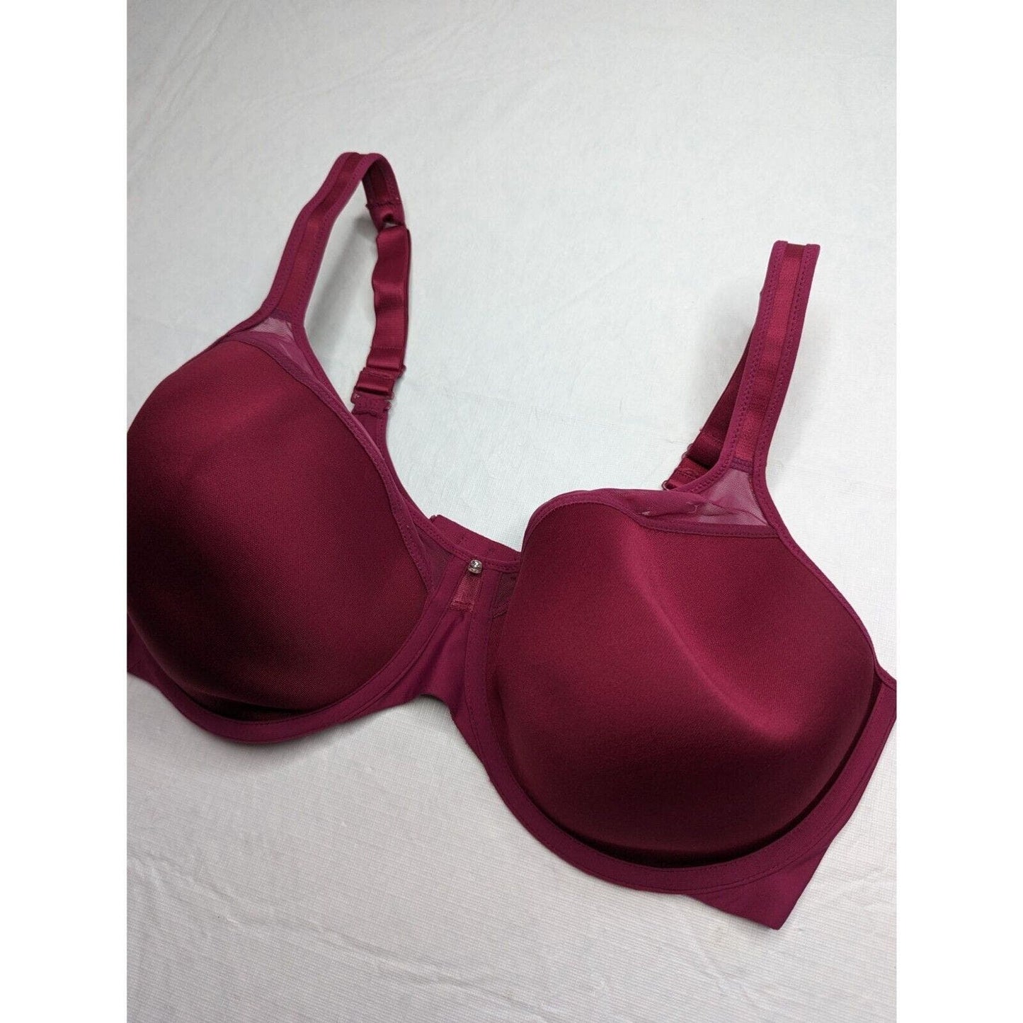 Bali Womens Sz 38DD Classic T Shirt Bra Dark Burgundy Red