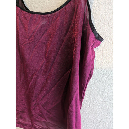 Vintage Y2K Guess Womens Sz L Cami Camisole Purple Metallic