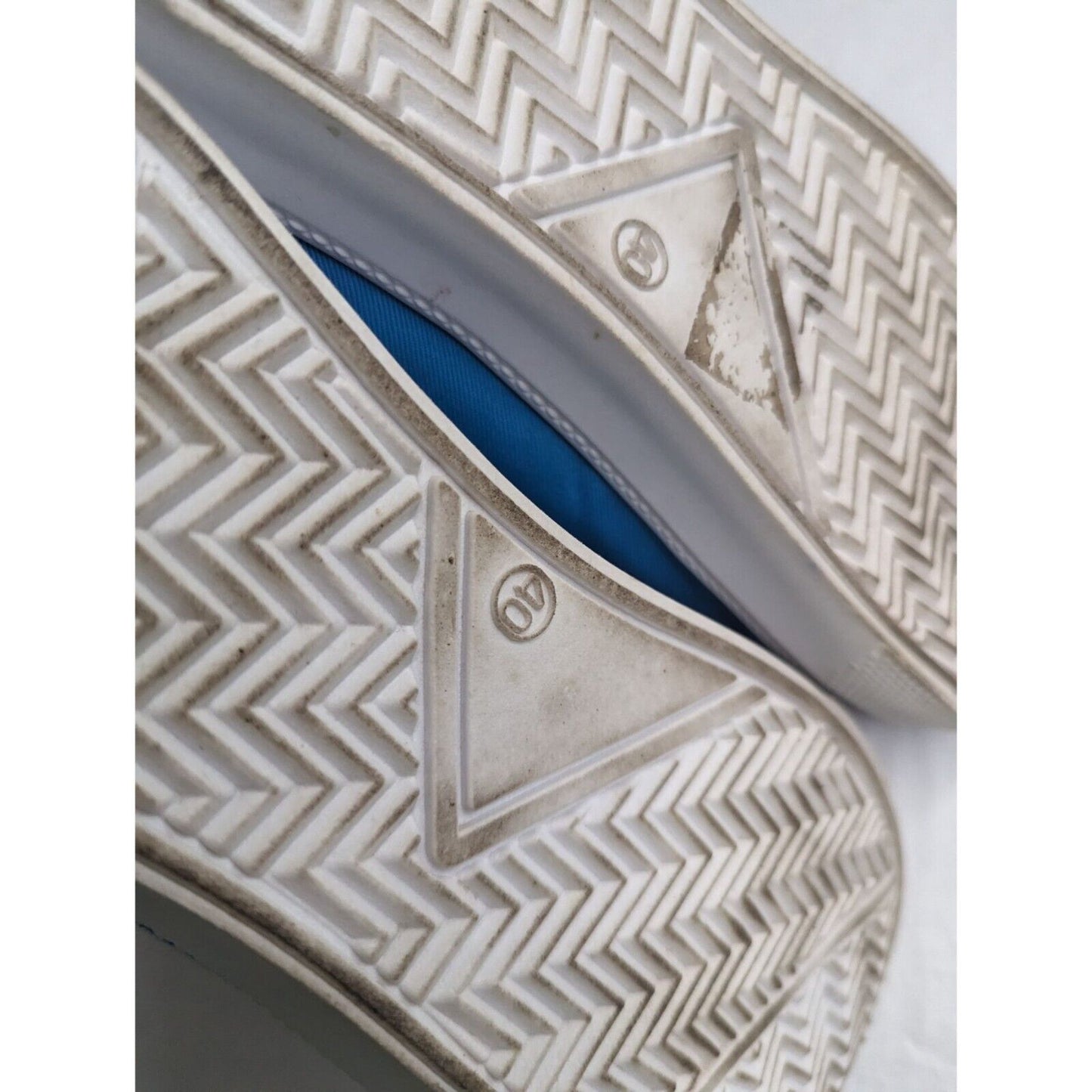 Everglades Mens Sz 40 Slip On Canvas Boat Shoes Bright Blue