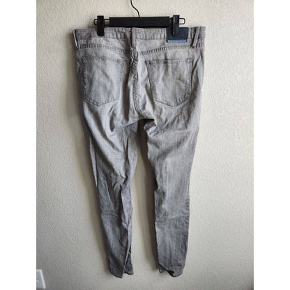 QSD Jeans ajustados para mujer Sz 31 Gris sólido