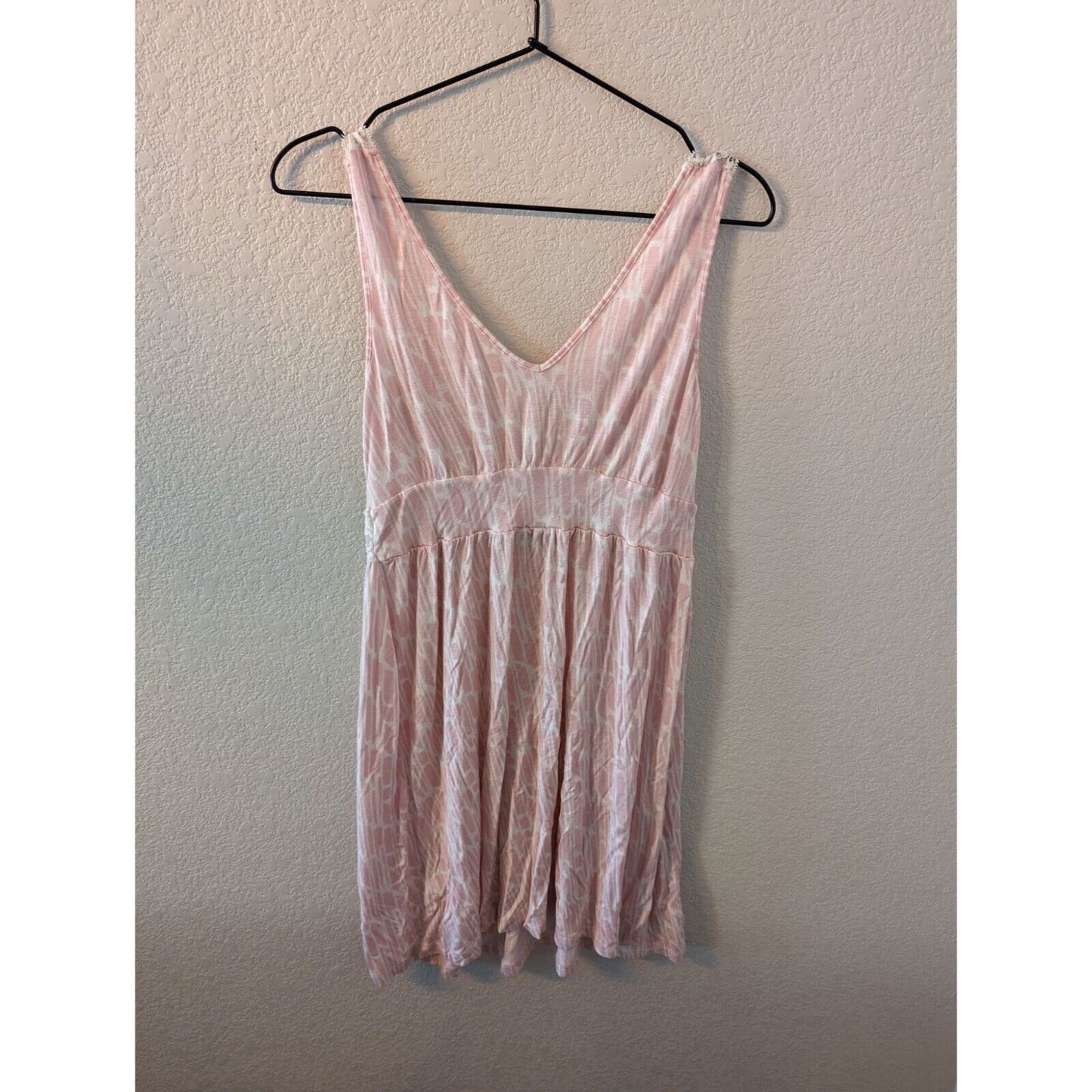 Tart Intimates Womens Sz M Nightgown Light Pink White Lace