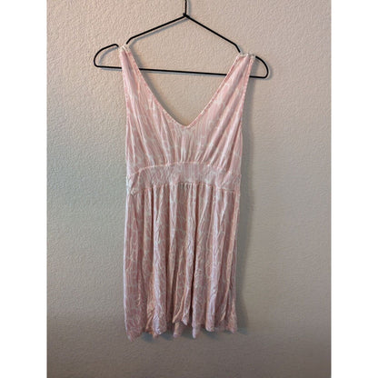 Tart Intimates Womens Sz M Nightgown Light Pink White Lace