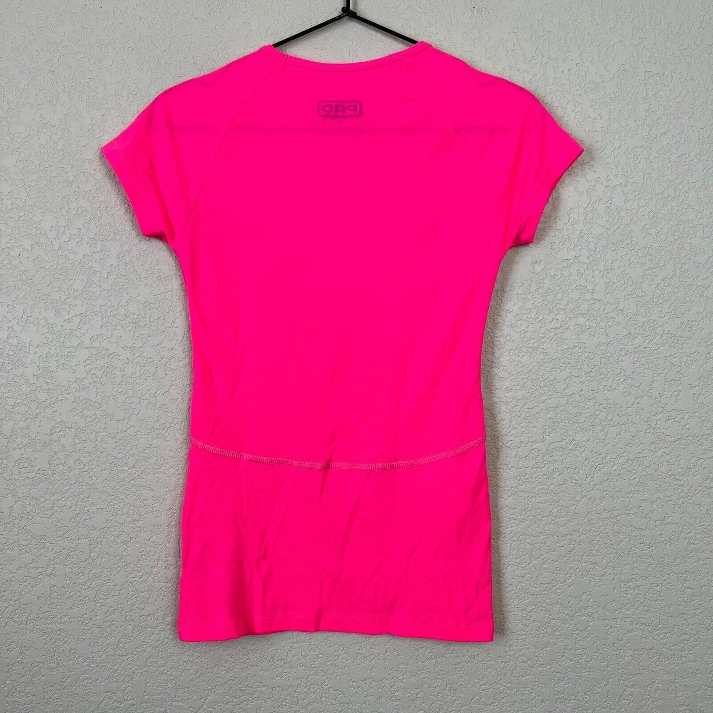 Pro Fitness Womens Sz L Hot Pink Fitted Athletic T Shirt