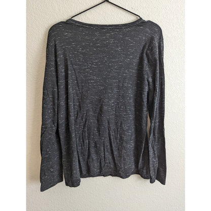 A New Day Womens Sz XXL Long Sleeve T Shirt Heathered Dark Gray