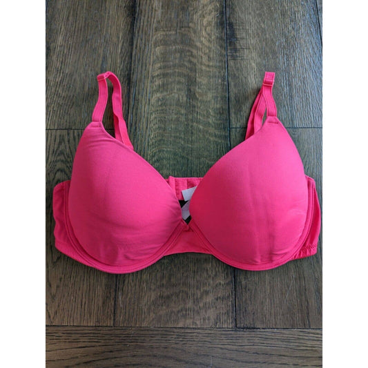 Pink by Victorias Secret Womens Sz 36D Lightly Padded Bra Bright Neon Pink