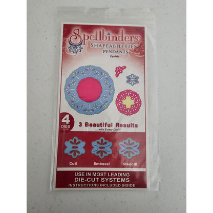 Spellbinders Shapeabilities Pendants Steel Craft Die Set Eyelets