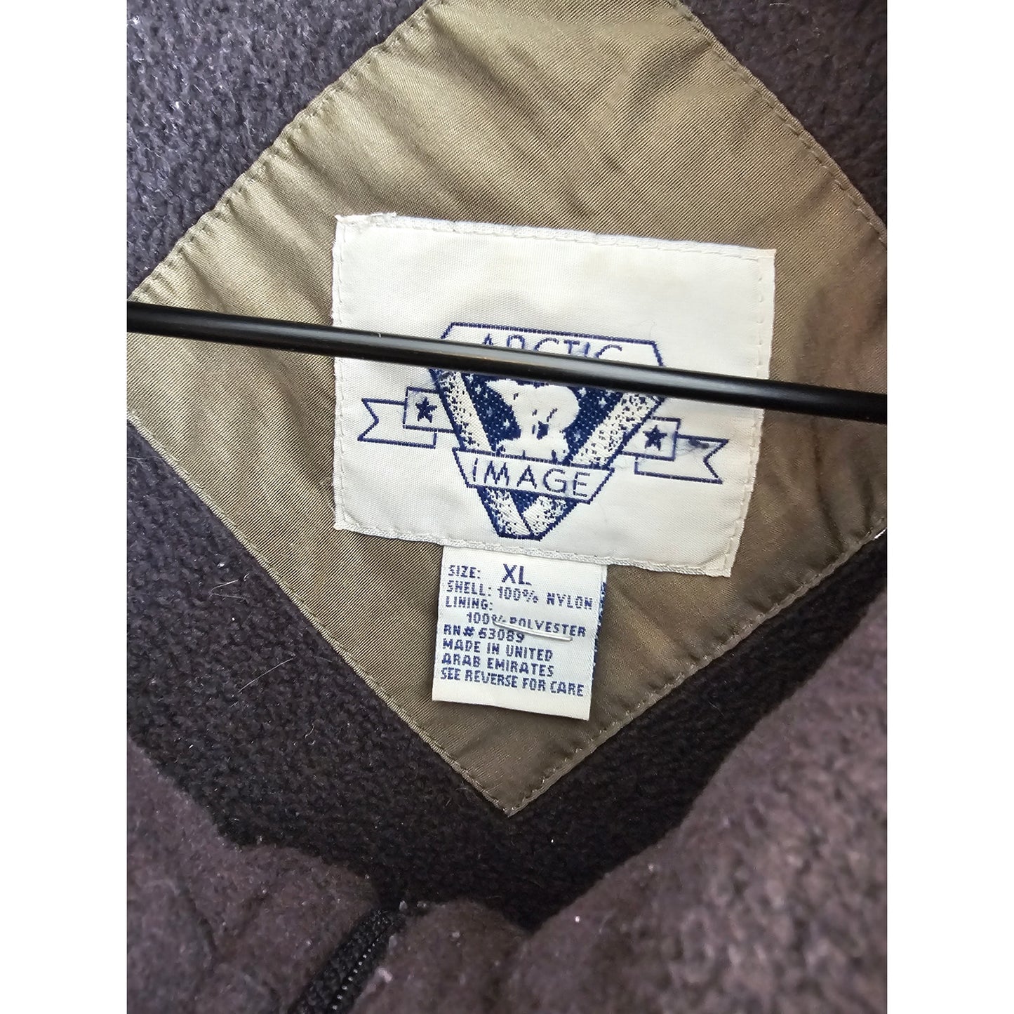 Vintage Arctic Image Mens Sz XL Zip Up Lined Fishing Vest Hiking Camping