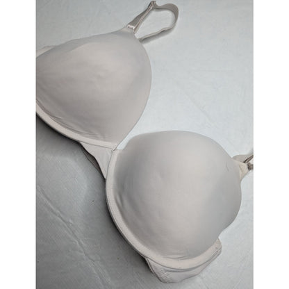 Maidenform Womens Sz 40DD Solid White Padded Push Up Bra