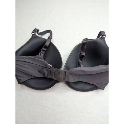 Victorias Secret Sz 34DD Perfect Coverage T shirt Bra Dark Charcoal Gray