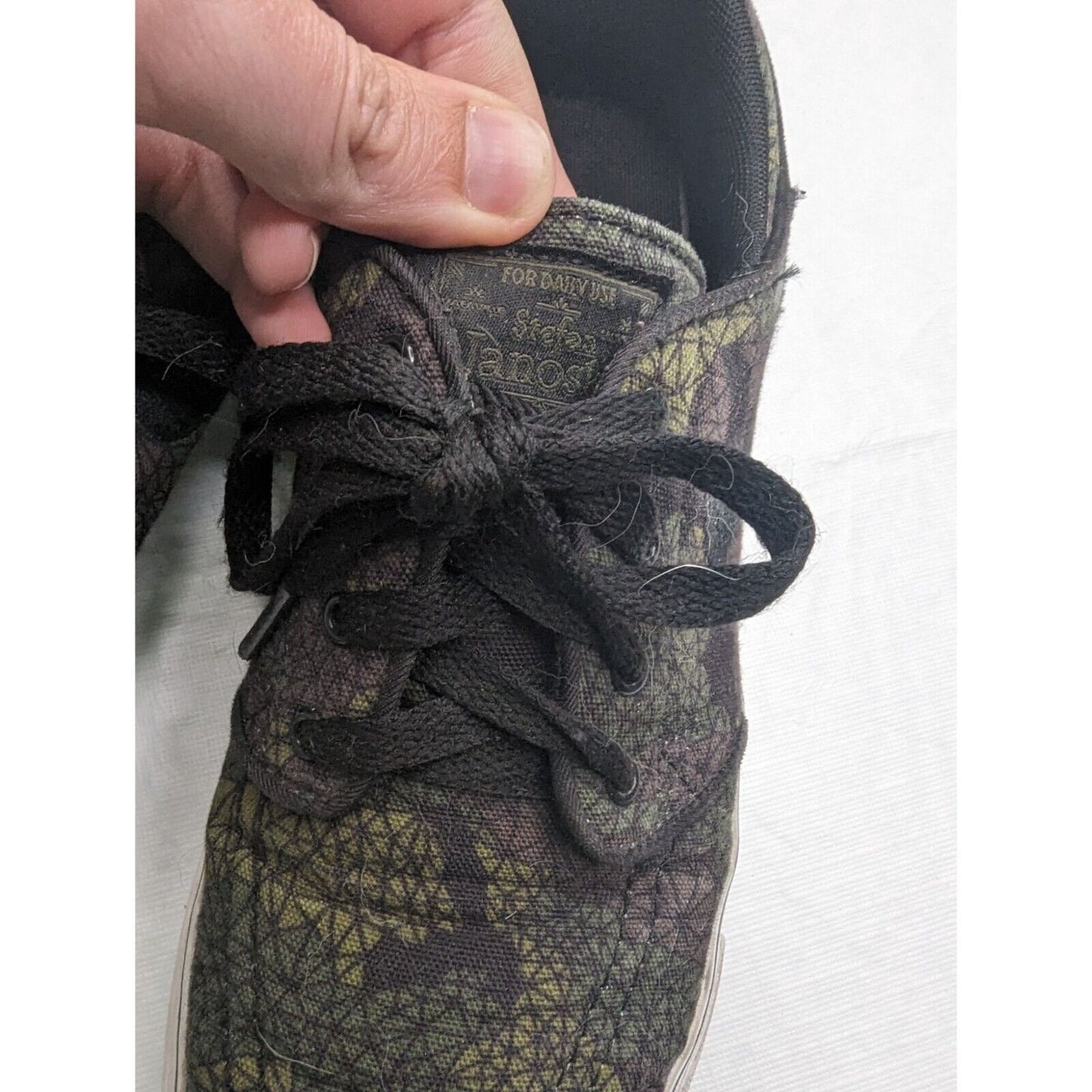 Nike SB Stefan Janoski Premium Camo 654862-301 Canvas Shoes Size 6Y