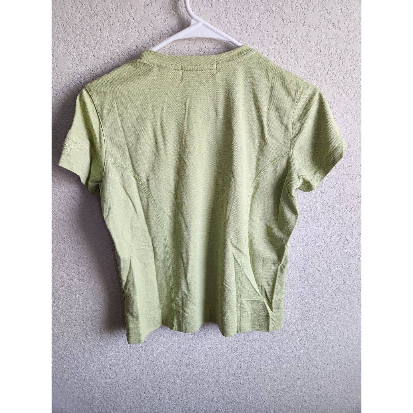 Tehama by Nancy Haley Womens Sz M Cotton Blend T Shirt Light Green