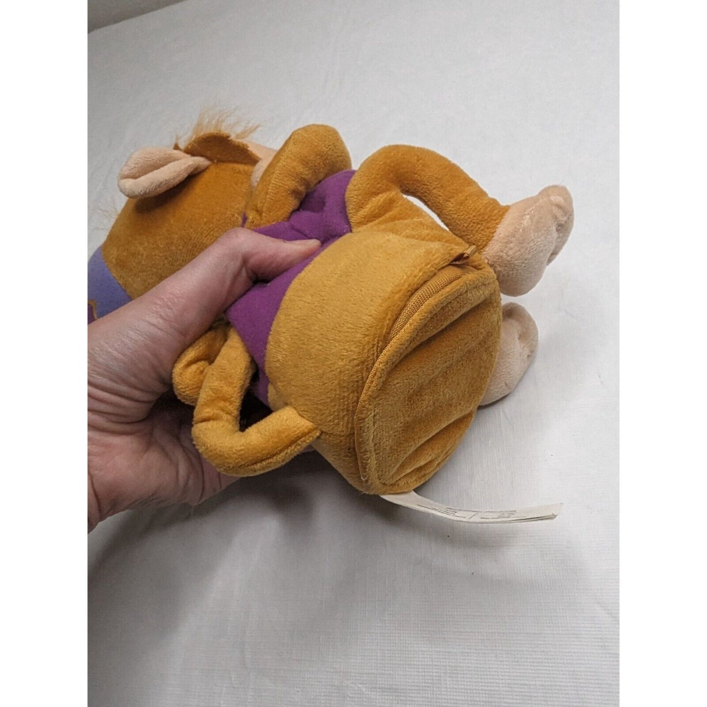 Vintage Disney Aladdin Abu Talking Plush Stuffed Animal Sitting