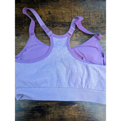 Reebok Womens Sz XS Light Purple Sports Bra Racerback