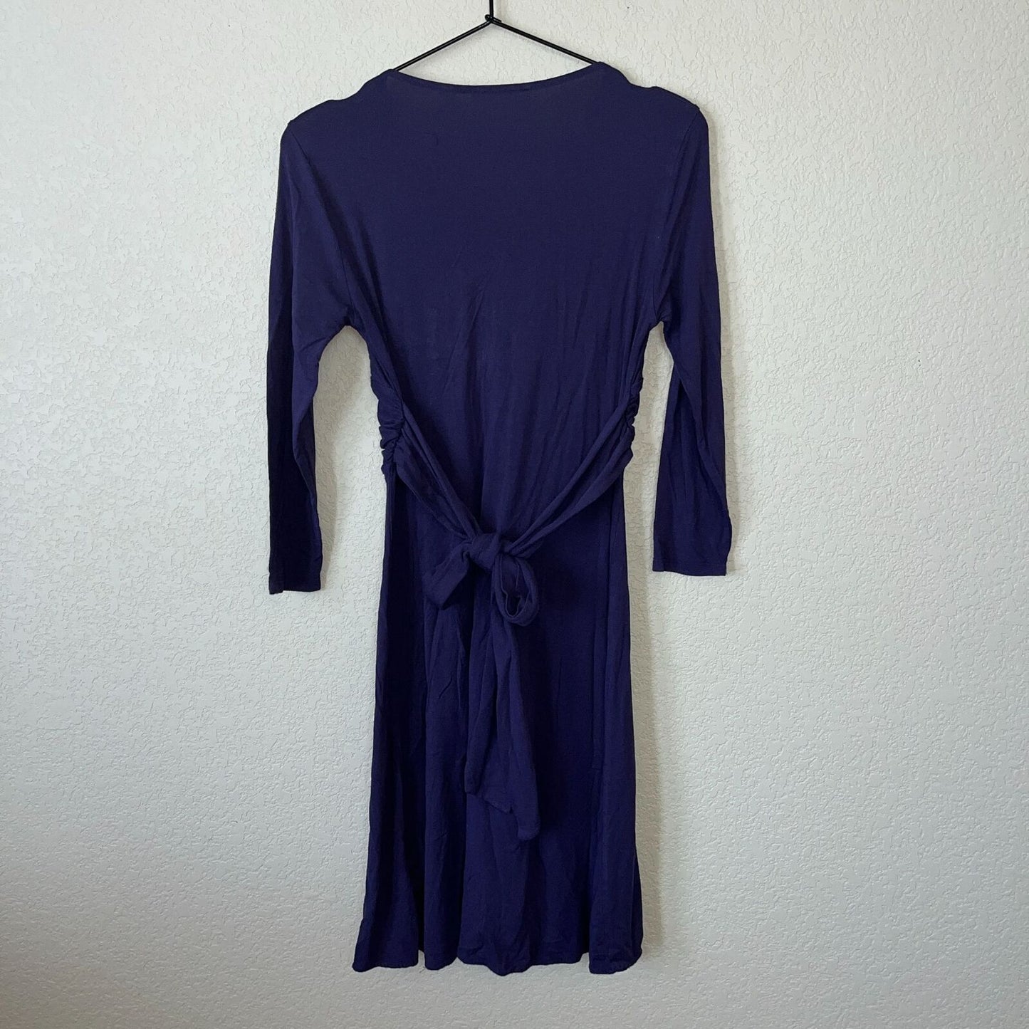 New York & Company Womens Sz XS Long Sleeve Knee Length Dress Purple