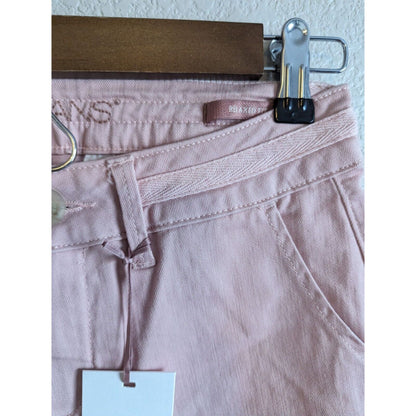 Jag Jeans Juniors Sz 0 Relaxed Fit Cadet Shorts Peony Pink NEW
