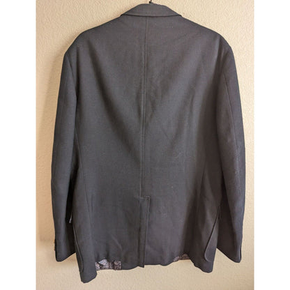 Vintage 1970s Palm Beach Mens 3 Button Suit Coat Navy Blue Sz 42R