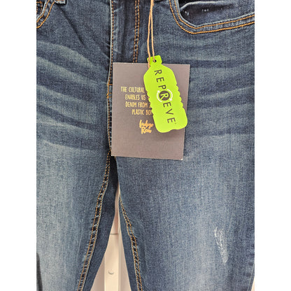 Indigo Rein Juniors Sz 9 Mid Rise Narrow Leg Above Ankle Blue Jeans NEW