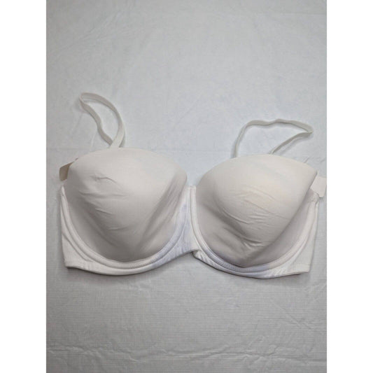 Hanes Mujer Sz 36D Blanco Convertible Correa Camiseta Sujetador NUEVO