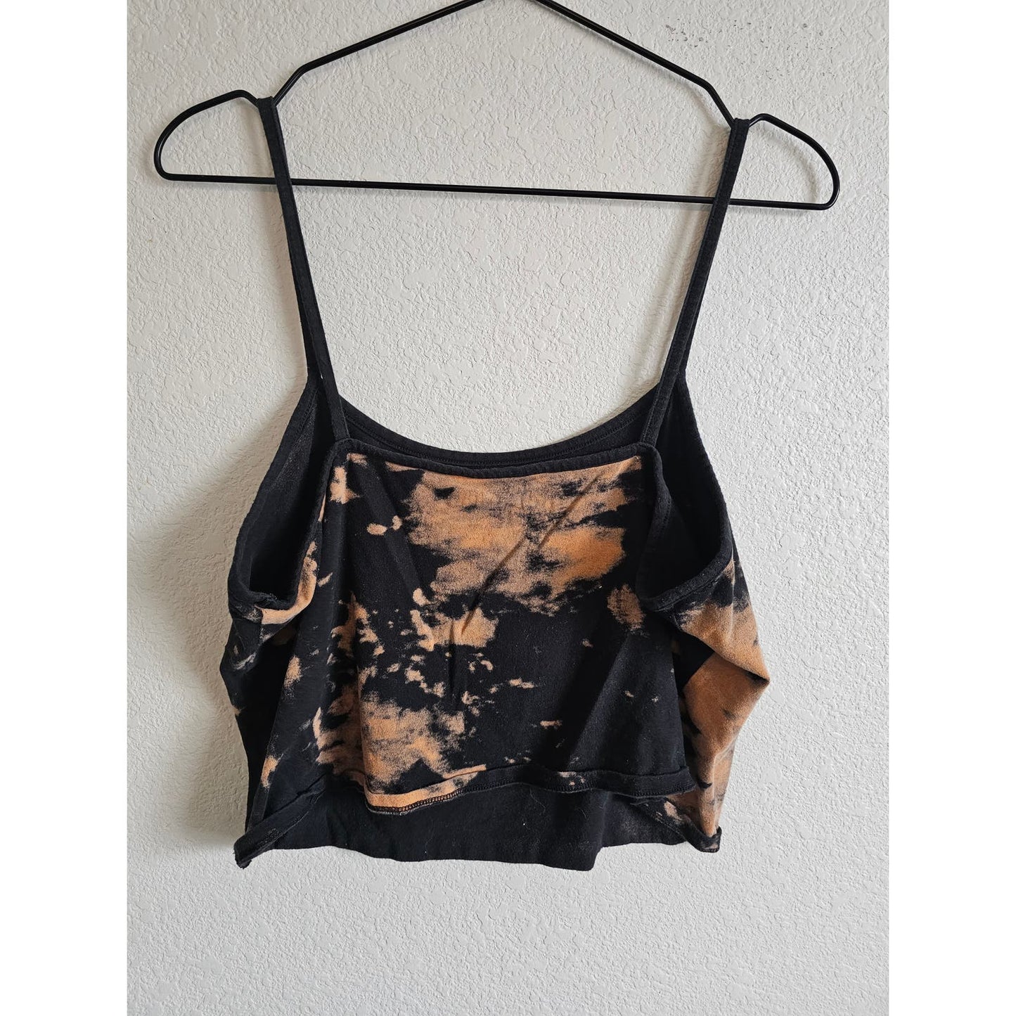 Hot Topic Womens Sz XL Cropped Tank John Carpenter Halloween Tie Dye Black