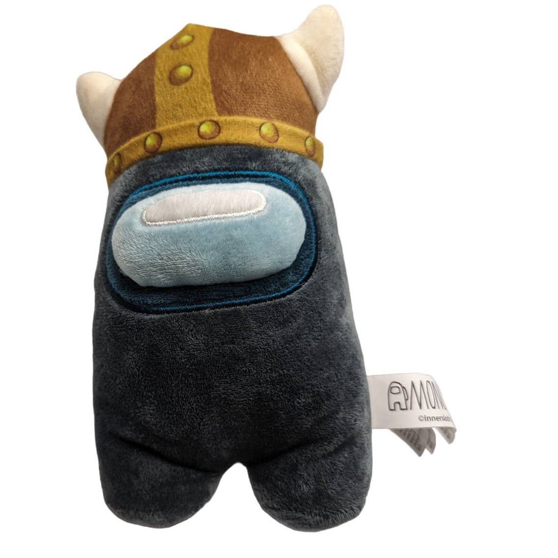 Among Us Peluche Viking Hat Stuffed Animal by Innersloth Gray