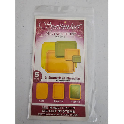 Spellbinders Nestabilities Steel Craft Die Set Small Labels S4-169