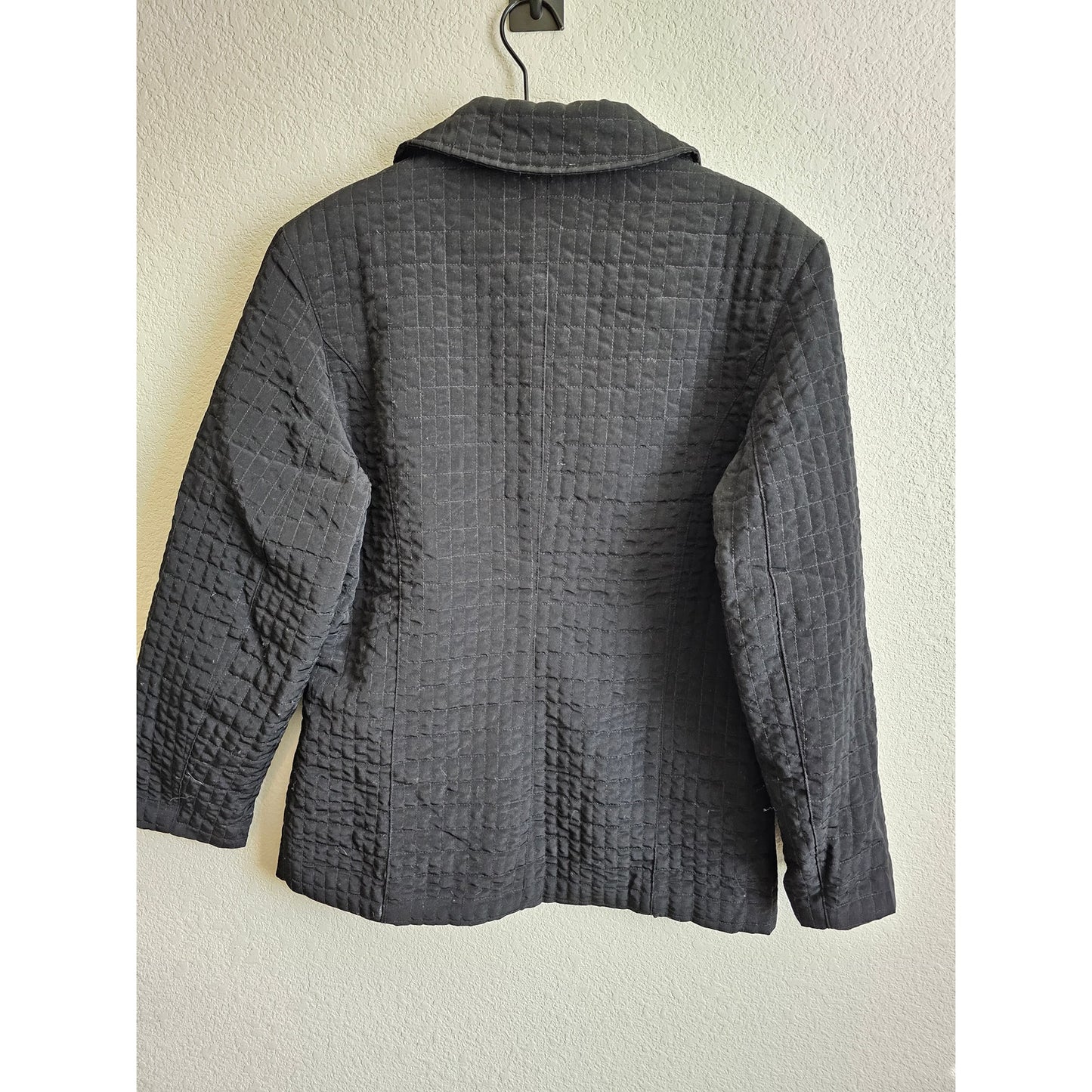 Vintage Shaver Lake Outerwear Womens Sz S Black Quilted Zip Up Jacket