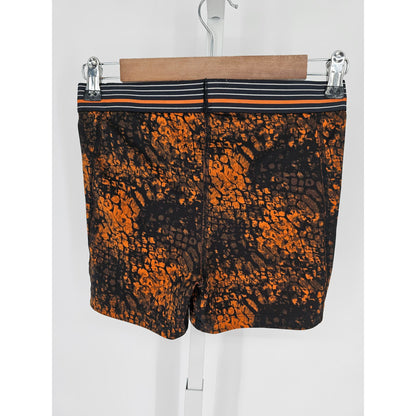 Under Armour Womens Sz S Compression Shorts Tough Mudder Orange and Black