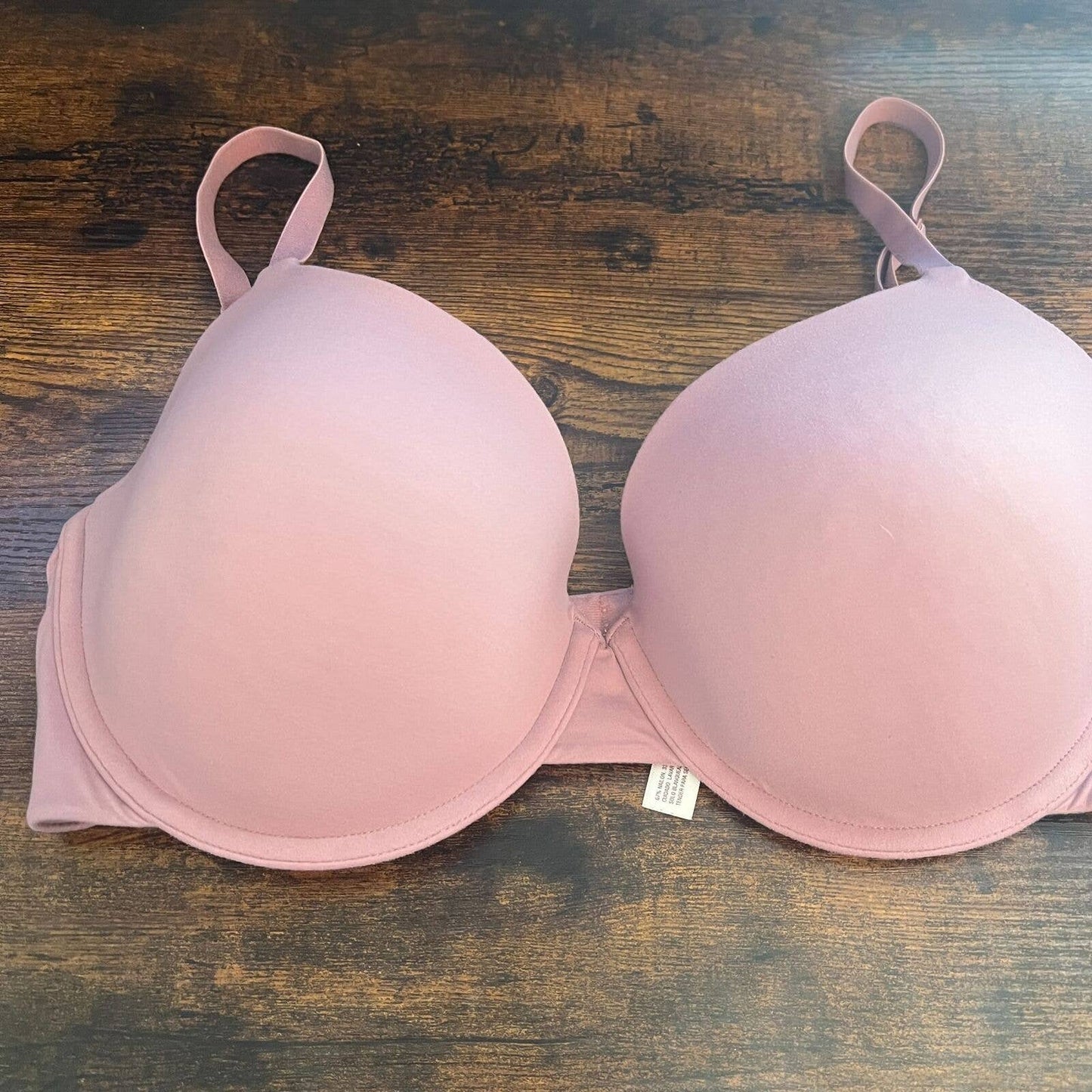 Gilligan & O'Malley Womens Sz 36D Lightly Padded T Shirt Bra Pink Mauve