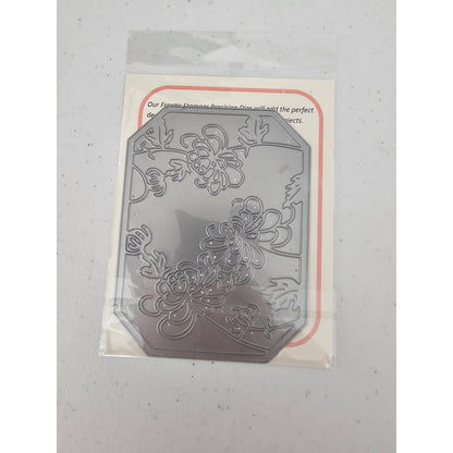 Frantic Stamper Precision Cutting Craft Die Chrysanthemum Card Panel
